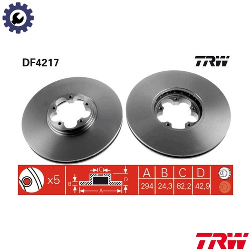 Brake disc df4217 - brake, for