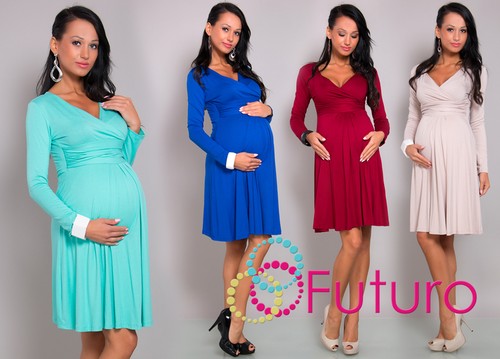 Elegant womens maternity dress - womens,
