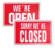 We're Open / Closed -Shop /