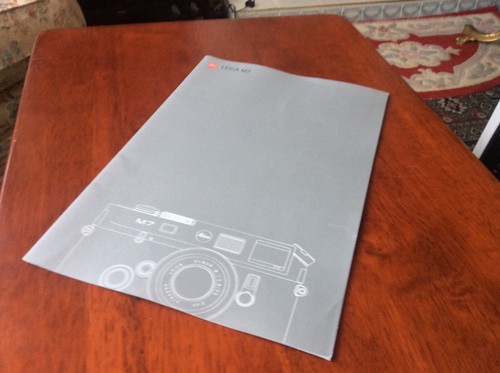 Original leica brochure - leica, m7