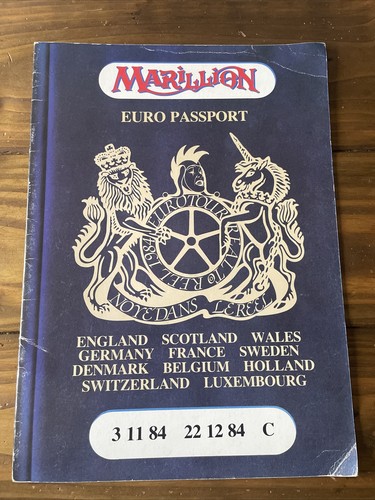 Marillion euro passport - passport, tour