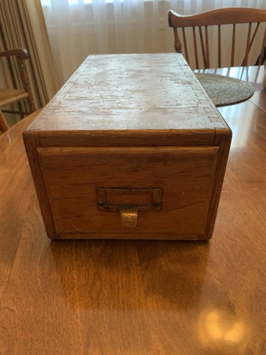 Vintage wood shaw walker card - wood,