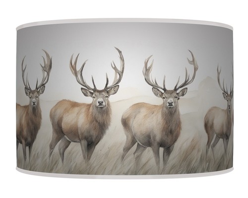 Deer stag lampshade - lampshade, pendant