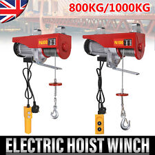800/1000KG Electric Winch Scaffold Hoist Winch Crane Workshop Garage Lifting NEW