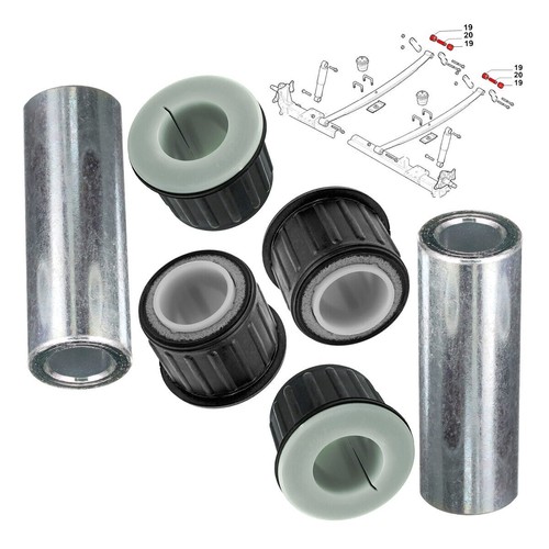 Leaf spring bush - 2x, for