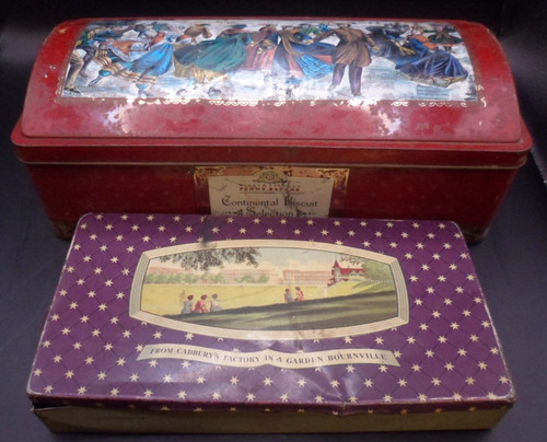 Vintage tins bournville - x2, tins,