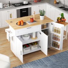 Mobile Kitchen Table Foldable