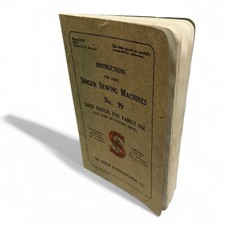 Vintage Original UK SINGER 99 99K Sewing Machine Instructions User Manual