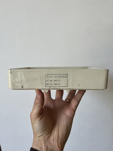 Large antique white - white, ironstone
