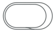 OO Gauge Hornby Nickel Silver Double Oval Track Layout Model Railway Set