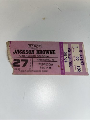 Jackson browne concert - browne, ticket