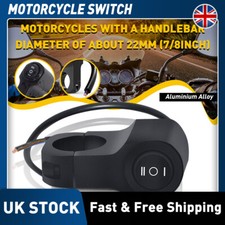 Motorcycle Handlebar On/Off Switch Headlight Fog Light 12v Ebike Bike 22mm UK