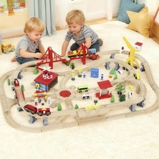 133 Piece Wooden Train Set