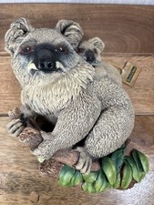 Vintage Bossons England Chalkware Wall Plaque Koalas 1977