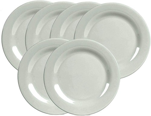White dinner plate piece - dinner,
