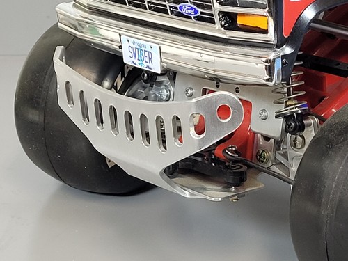 Aluminum front bumper tamiya - aluminum,