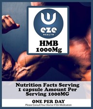 HMB CAPSULES 60 x 1000MG   AMINO ACIDS   -STRENGTH  WORKOUT BUY 3 GET 1 FREE