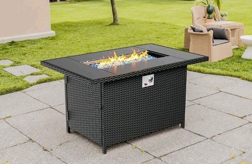 Outdoor propane gas fire - propane,