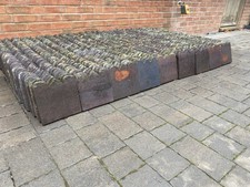 Huge Rare Set Of Victorian Scalloped And Diamond Large Garden Edging Tiles X 360