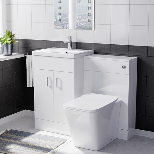 Nes home white 1000mm vanity - nes,