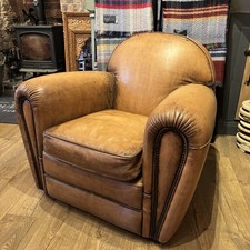 Large Vintage-Style Leather