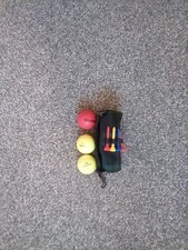 Novelty golf set of tees, balls and bag