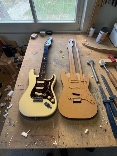 Stratocaster guitar template - stratocaster,