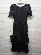 Vintage 80s Black Sequin