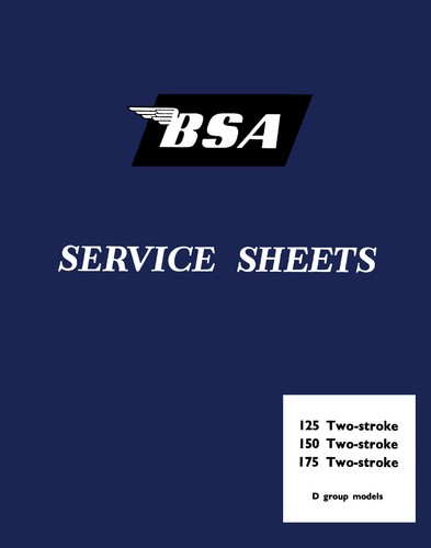Bsa bantam service sheets - bsa,