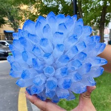 Blue Crystal Cluster - Flower Shaped Specimen - 12.9LB