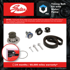 Timing Belt & Water Pump Kit fits VAUXHALL CORSA C 1.8 00 to 06 Z18XE Set Gates