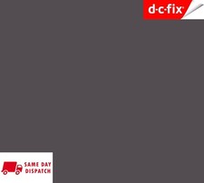 D C FIX ANTHRACITE GREY STICKY BACK PLASTIC SELF ADHESIVE VINYL FILM