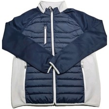 Sunderland Zermatt Technical Golf Insulated Mens Jacket Blue Grey Size L Outdoor