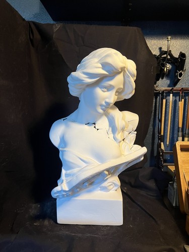 Plaster cast bust - plaster, of