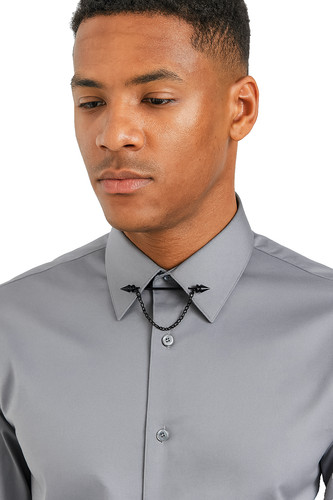 Spear tip men collar pin - collar,