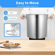 35L Stainless Steel Stock Pot