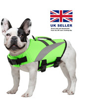 Dog Life Jacket Pet Safety Vest Swimsuit - Green Medium