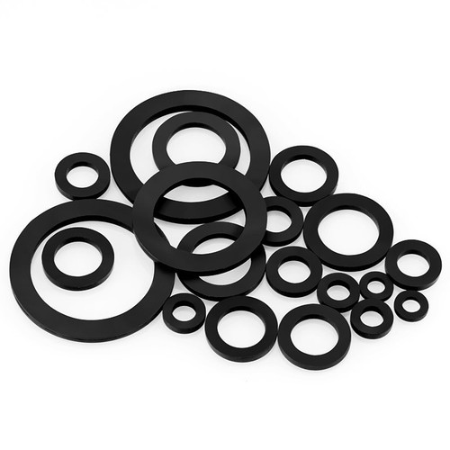 Shower hose black - hose, rubber