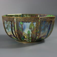 Large Wedgwood Fairyland Lustre Octagonal Dana Bowl