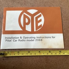Vintage Pye Pilot Car Radio