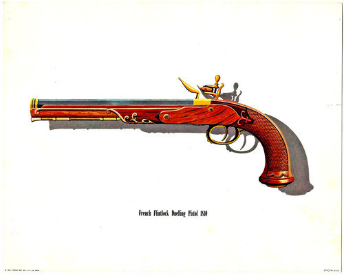 French flintlock duelling - "french,