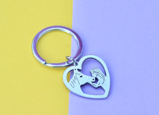 Horse Lover Keychain | Keyring for Horse Girl | Equestrian Gift Horse Pony Love