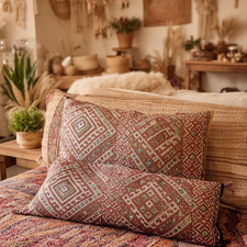 Red Moroccan Kilim Cushion