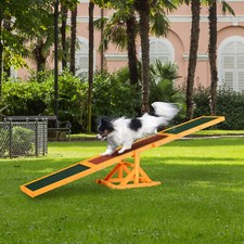 PawHut 1.8m Wooden Pet Seesaw