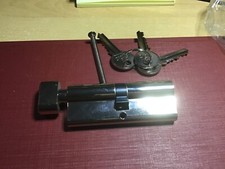 Euro Cylinder Door Lock UPVC Wooden Doors Key & Thumb Turn silver nickel qty 9