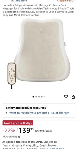 Homedics bridge vibroacoustic - homedics,