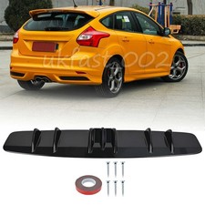 7 Fins Rear Bumper Lip Diffuser Spoiler Wing Splitter Shark For Ford Focus ST RS