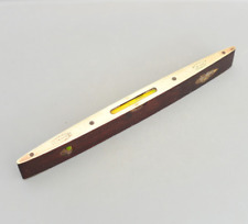 Vintage J. Rabone & Sons Birmingham No 1625 Wood Brass Boat Spirit Level 12"