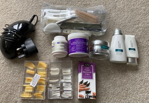 Gel nail kit with lamp - gel, and