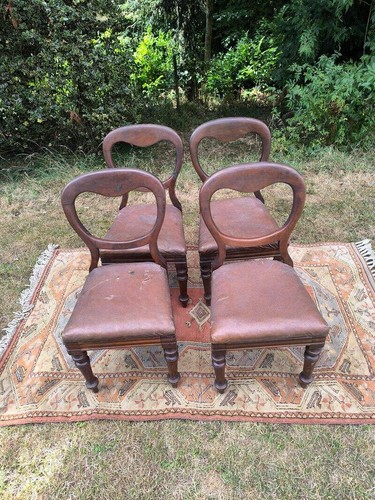 Victorian mahogany balloon - victorian,